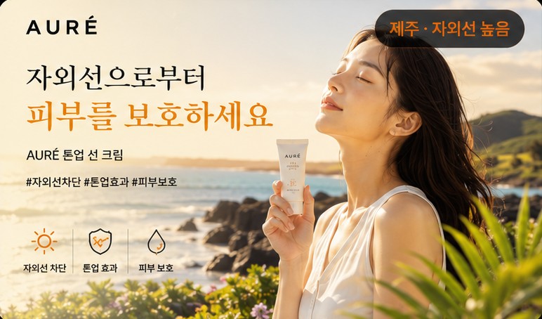 자외선 높은 지역 다이나믹 CTV 광고 소재